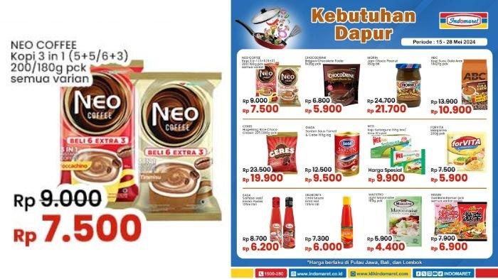 PROMO Indomaret Besok 20-23 Mei 2024!, Katalog: Neo Coffe Kopi 3 in 1 All Var Cuma Rp7500