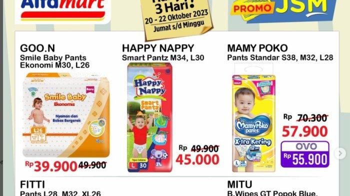 PROMO JSM Alfamart Besok 22 Oktober 2023 Pampers Baby Mulai Rp39 Ribuan