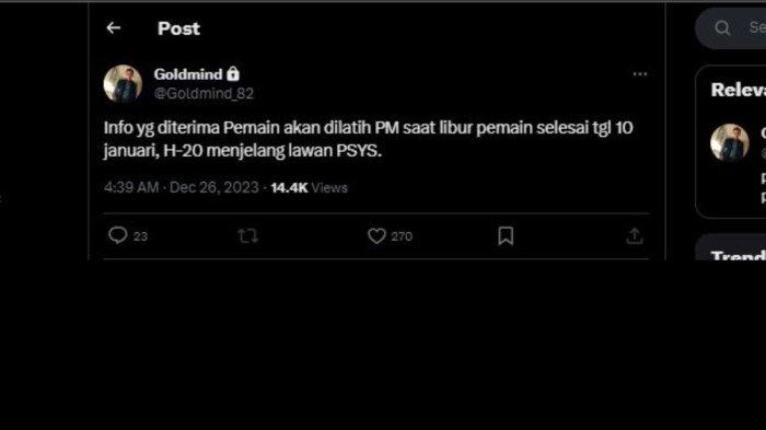Bocoran tanggal kedatangan sosok kandidat pelatih baru Persebaya Surabaya di Liga 1 2023, yakni Paul Munster.