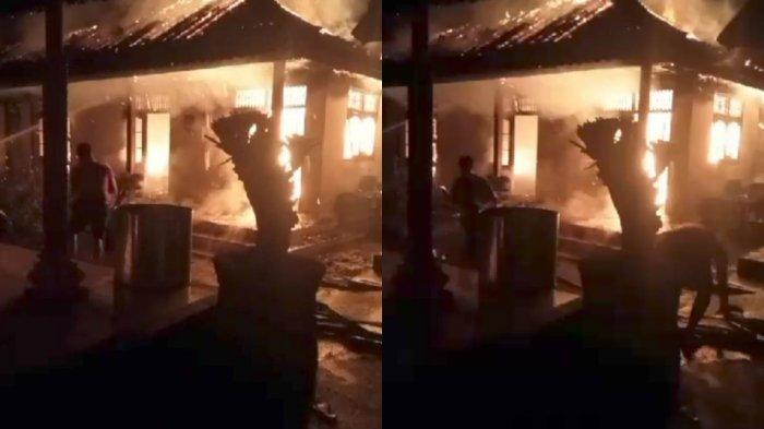 Peristiwa kebakaran terjadi di rumah milik I Wayan Budiana (65) di Banjar Gelulung, Desa/Kecamatan Sukawati, Gianyar, Bali, Minggu 6 Agustus 2023 sekitar pukul 22.00 Wita - Sebuah Rumah Warga di Sukawati Gianyar Terbakar, Diduga Akibat Api Dupa
