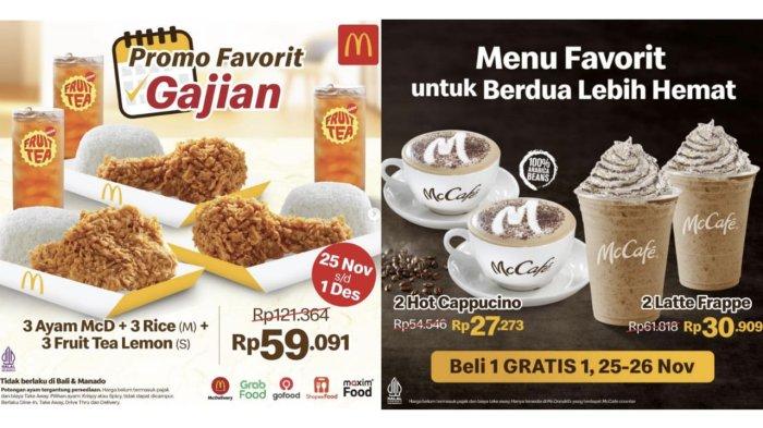 Promo Hemat McD 25 November - 1 Desember 2024, Dapatkan Paket Favorit Gajian Rp 59 Ribuan