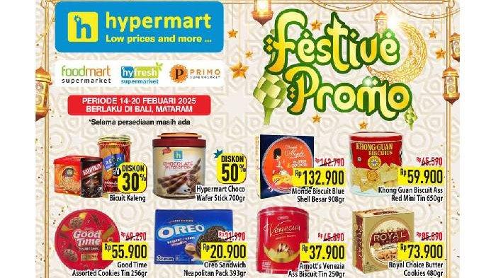 Promo spesial sambut Ramadhan 2025 di Promo Hypermart Bali dan Mataram untuk periode 14-20 Februari 2025.