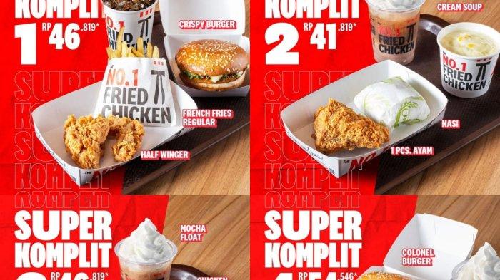 LEBARAN SALE! Promo KFC April 2024, 1 Ayam Goreng + 1 Nasi + 1 Cream Soup + 1 Mocha Float Rp 41 Ribu