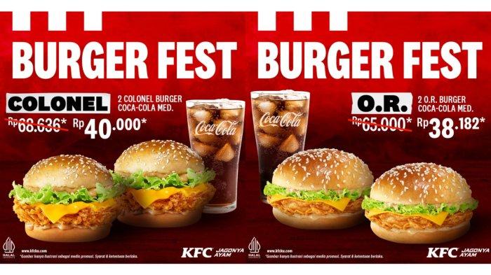 SERBA Murah, Promo KFC Januari 2024, Dapatkan 2 OR Burger dan 1 Coca-Cola Rp 38 Ribuan