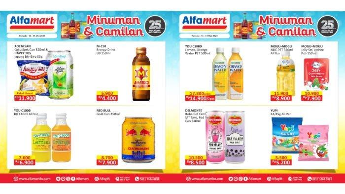 Promo Minuman dan Camilan Alfamart Besok 23-31 Mei 2024