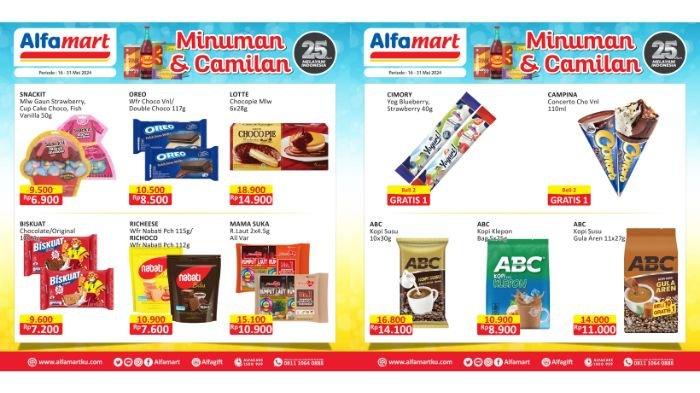 Promo Minuman dan Camilan Alfamart Besok 23-31 Mei 2024