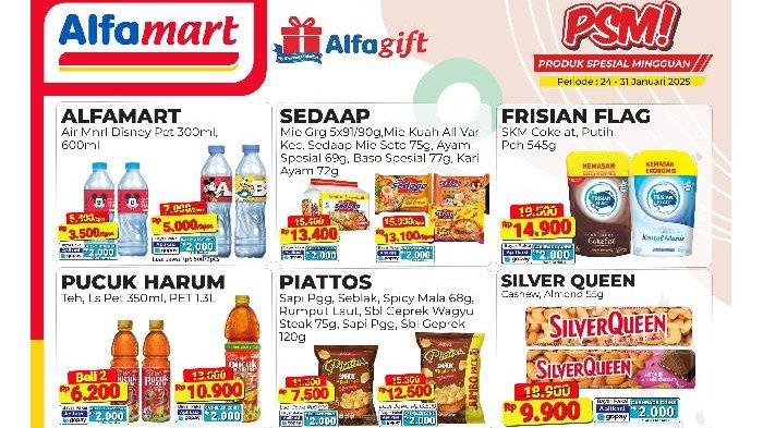 Promo PSM di Alfamart periode promo berlaku hingga 31 Januari 2025.
