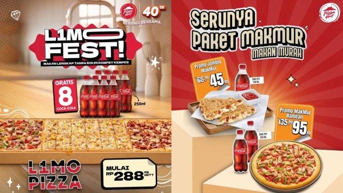 LEBIH HEMAT! Promo Pizza Hut 24-31 Juli 2024, L1MO Pizza GRATIS 8 Coca-Cola Rp 288 Ribu