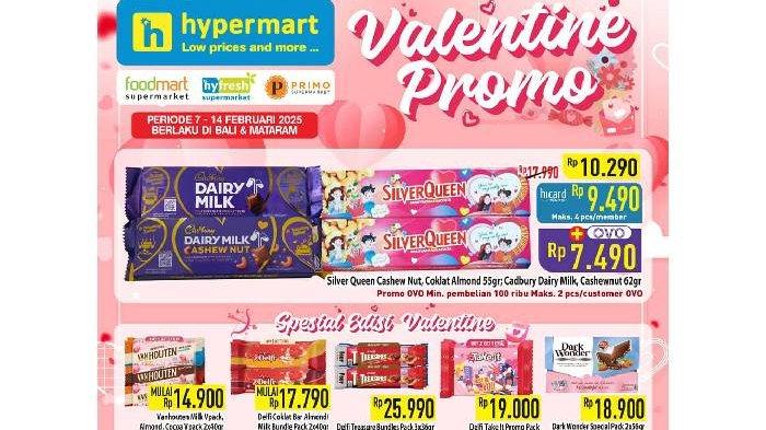 Promo Produk Cokelat Valentine Hypermart (7–14 Februari 2025).