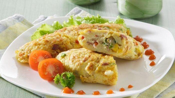 Ilustrasi Omelet Telur Creamy Keju - Resep Omelet Telur Creamy Keju, Hidangan Akhir Pekan Bersama Keluarga