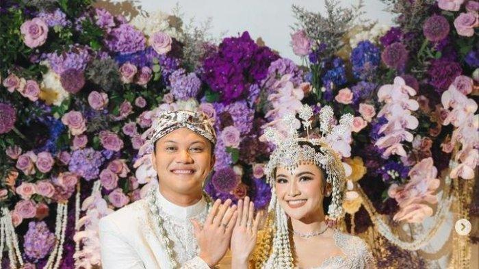 Rizky Febian dan Mahalini resmi menikah, Jumat (10/5/2024). Instagram @thebridestory