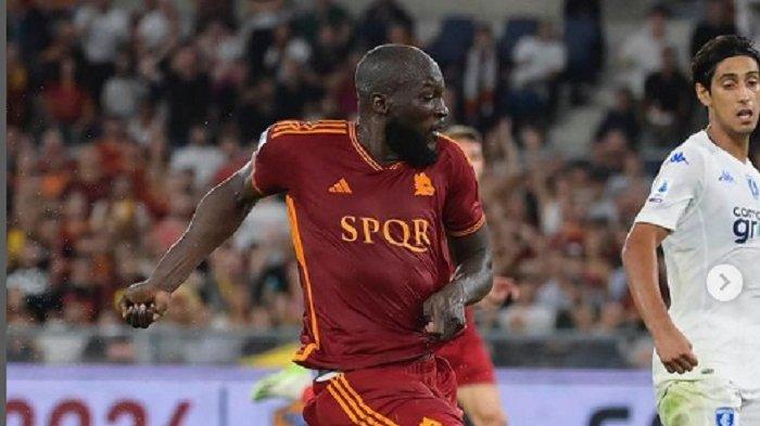 Striker AS Roma Romelu Lukaku mencetak gol ke gawang Empoli dilanjutan Serie A Liga Italia pekan keempat di Olimpico Stadion, Senin 18 September 2023 dini hari Wita. Update Klasemen Liga Italia 2023/2024 dan Kiprah AS Roma Akhiri Puasa Kemenangan di Serie A