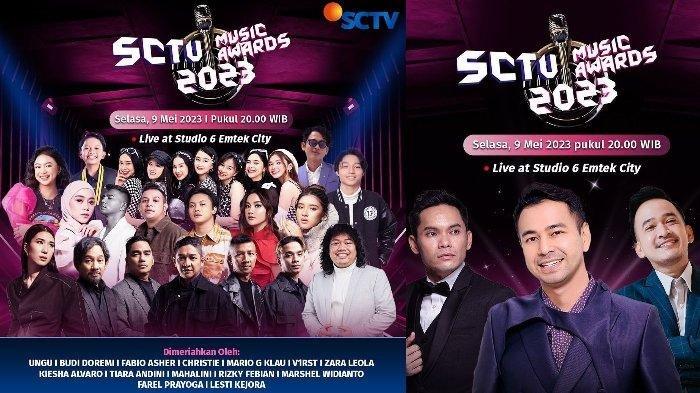 Aqeela Calista menyerahkan piala di SCTV Awards 2025