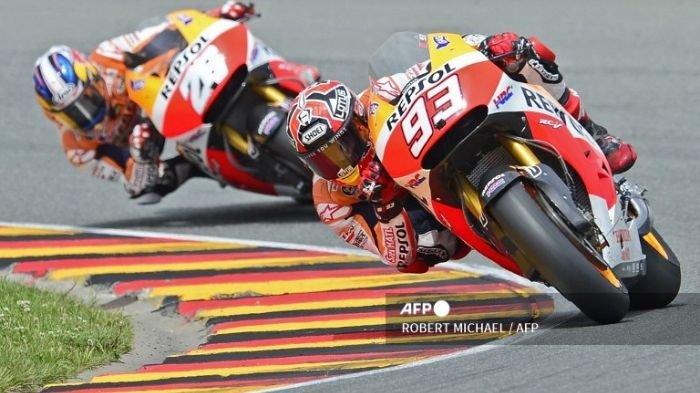 Sejarah MotoGP: Akibat Cuaca, Marquez dan 10 Pembalap Lain Start dari Pit Lane, Sachsenring 2014