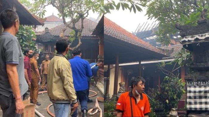Situasi Konidis Pasca Kebakaran yang Melahap 1 Bangunan Berlantai 2 di Jl. Sutoyo Denpasar Bali 20 Mei 2024
