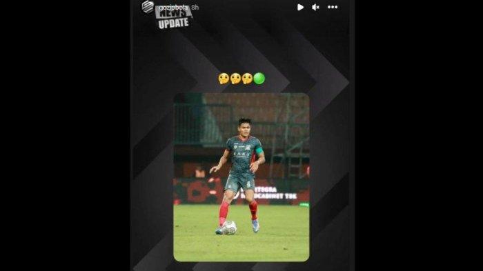 Sosok Fachruddin Aryanto yang berpotensi diangkut oleh Persebaya Surabaya di putaran kedua Liga 1 2023 ini, Selasa 21 November 2023. Instagram story @gozipbola