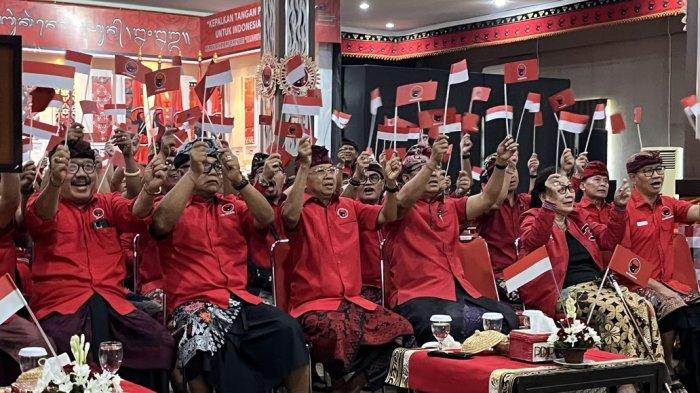 Suasana perayaan HUT ke-51 PDIP di Bali. Koster sebut momentum geber semangat memenangkan Ganjar-Mahfud.