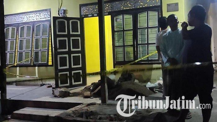 Temuan kerangka manusia di kamar rumah, Desa Bacem, Kecamatan Ponggok, Kabupaten Blitar, Selasa (21/11/2023)