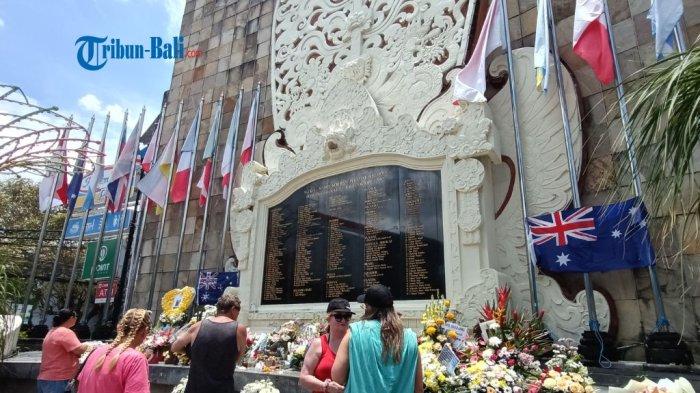 Suasana di Tugu Peringatan Bom Bali Legian, Rabu 12 Oktober 2022 siang.