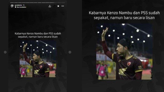 Winger bintang PSM Makassar, Kenzo Nambu dikabarkan sepakat secara lisan gabung dengan PSS Sleman.