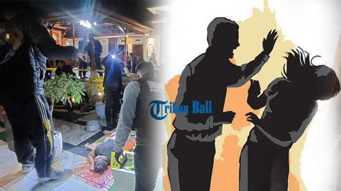 OLAH TKP – Petugas melakukan olah TKP setelah peristiwa tewasnya WM yang dihabisi oleh suaminya, KD di Banjar/Desa Bunutin, Kecamatan/Kabupaten Bangli, Rabu (25/12).