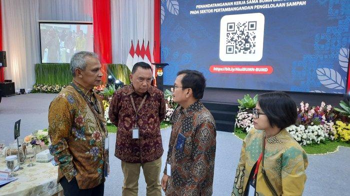 Bupati Jembrana, I Nengah Tamba yang hadir pada kesempatan itu menyampaikan bahwa penyelesaian permasalah sampah menjadi fokus utama di Kabupaten Jembrana. 