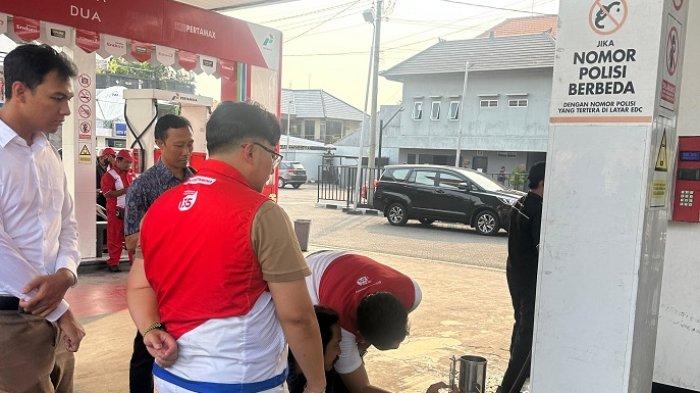 SIDAK - Pertamina melalukan sidak di 2 SPBU yaitu di SPBU 54.801.11 Gatot Sobroto dan SPBU 54.801.38 Teuku Umar Barat, Kota Denpasar, kemarin.