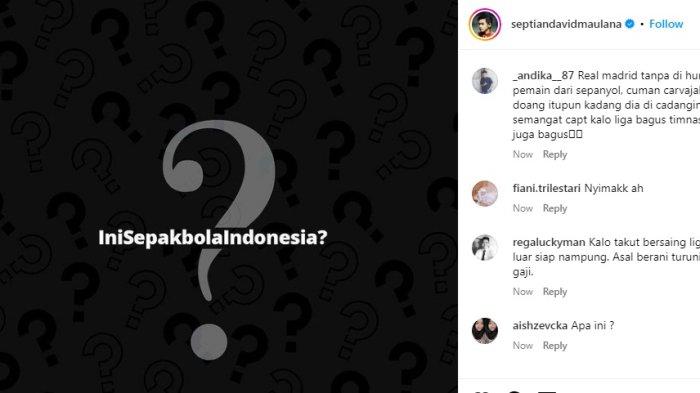 Para pemain lokal melakukan protes, atas adanya aturan kuota pemain asing pada Liga 1 Indonesia 2024-2025.  Mereka kompak upload foto dengan tagar #inisepakbolaindonesia? lengkap dengan background hitam. 
