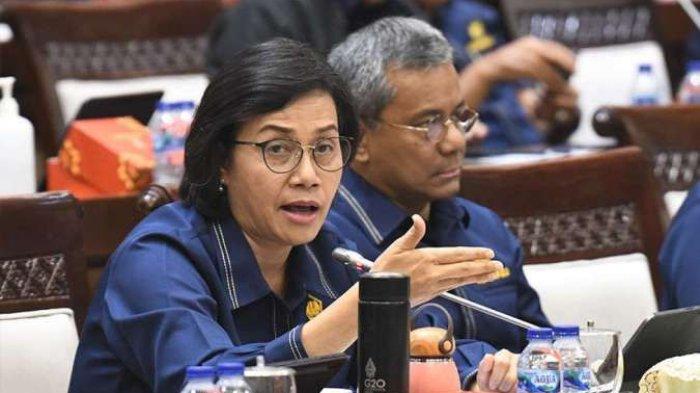 RAPAT KERJA - Menteri Keuangan Sri Mulyani Indrawati pada Rapat Kerja dengan Komisi XI DPR, baru-baru ini. Akibat harga minyak dunia meroket, pemerintah dan DPR otak-atik postur RAPBN 2024.