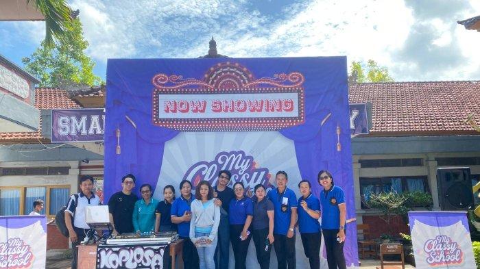Kegiatan My Classy School Yamaha di areal lapangan SMA Negeri 1 Negara, Jembrana, Rabu 5 Juni 2024.
