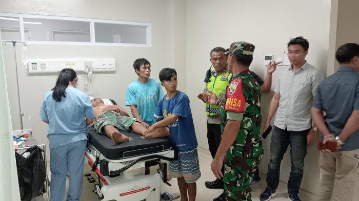 Saedi saat menjalani perawatan pasca alami kecelakaan kerja pada minggu (13/8/2023).