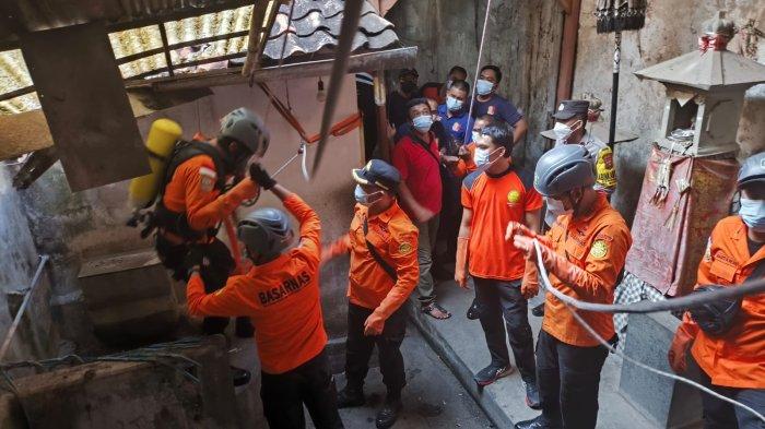 Seorang lansia terjatuh ke sumur di Jalan Surapati, Kelurahan Kampung Baru, Kecamatan Buleleng, Kabupaten Buleleng, Bali, Kamis 7 November 2024.