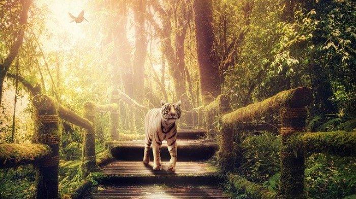 Ilustrasi harimau putih - 12 Arti Mimpi Harimau Putih, Pertanda Kebahagiaan dan Keberuntungan
