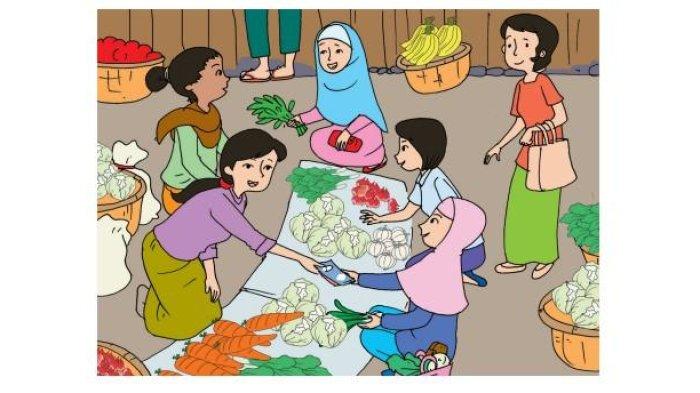 Gambar ilustrasi pada buku Tema 3 Kelas 5 halaman 58