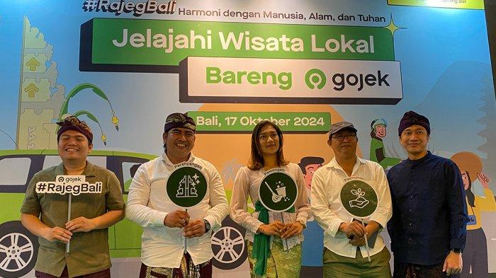 Suasana kegiatan acara peluncuran dan diskusi Jelajahi Wisata Lokal Bareng Gojek #RajegBali yang berlangsung di Bali Timbungan pada Kamis (17/10/2024).
