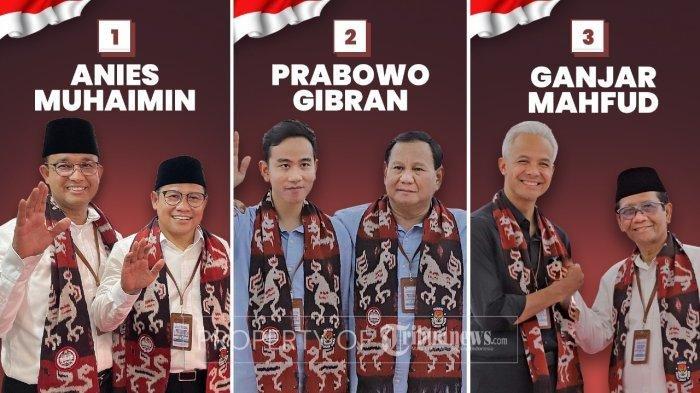 Nomor Urut Capres Cawapres pada Pilpres 2024