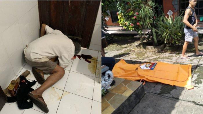 Inafis Polres Jembrana saat melakukan olah TKP di lokasi ditemukannya sosok mayat laki-laki di rumahnya Lingkungan/Kelurahan Pendem, Kecamatan Jembrana, Jumat 11 April 2025 pagi.