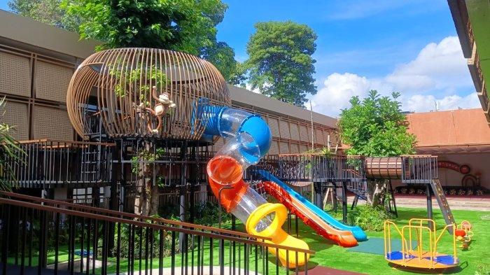 WIN SCHOOL BALI - Fasilitas playground yang luas di WIN School Bali, di Jalan Noja Saraswati No.12A, Kesiman Petilan, Denpasar. Resmi beroperasi Kamis 27 Februari 2025.