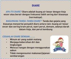 Poster penyakit diare Tema 3 kelas 5 halaman 50