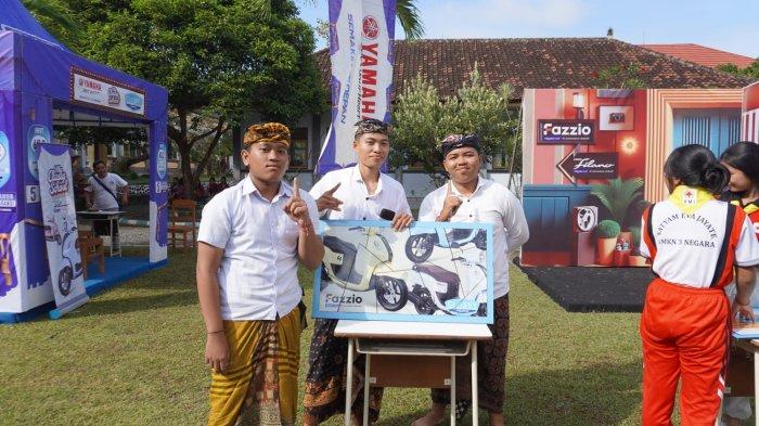 Momen keseruan event My Classy School Yamaha di SMKN 3 Negara, Jembrana, Kamis 1 Agustus 2024.