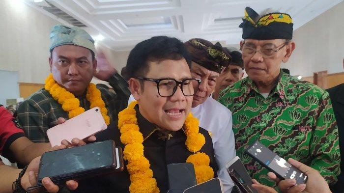 Ketua Umum Partai Kebangkitan Bangsa (PKB) Muhaimin Iskandar atau Cak Imin saat berkunjung ke Buleleng, Selasa (22/8).