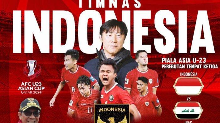 Nobar perebutan juara ketiga antara Timnas U23 Indonesia Vs Timnas U23 Irak, yang bertemapat di Balai Budaya Giri Nata Mandala Puspem Badung, dan dihibur oleh Band Lolot.