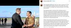 tangkap layar instagram@luhut.pandjaitan