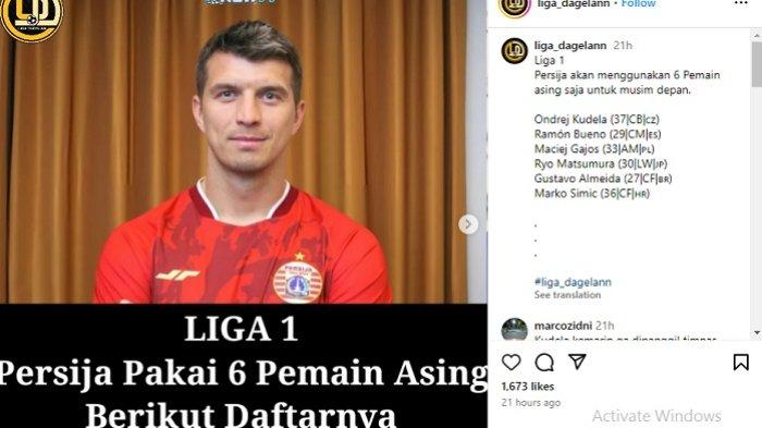 tangkap layar komposisi pemain asing Persija Jakarta di Liga 1 2024/2025.