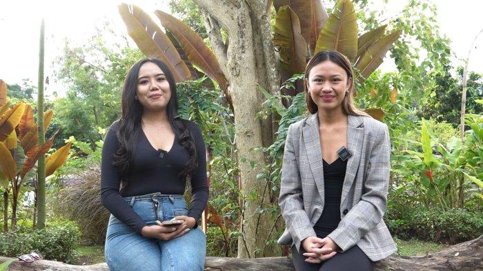 Ida Ayu Astari Prada, Brand & Communication Director Nuanu (kanan) bersama host Tribun Bali.