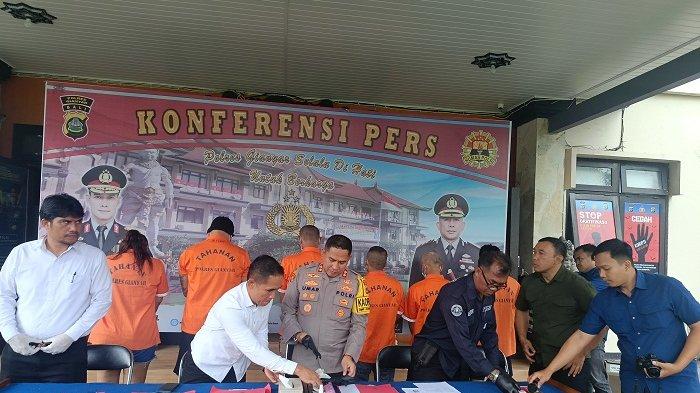 Satreskrim Polres Gianyar, Bali menggelar pengungkapan kasus narkoba, Jumat 6 Desember 2024.
