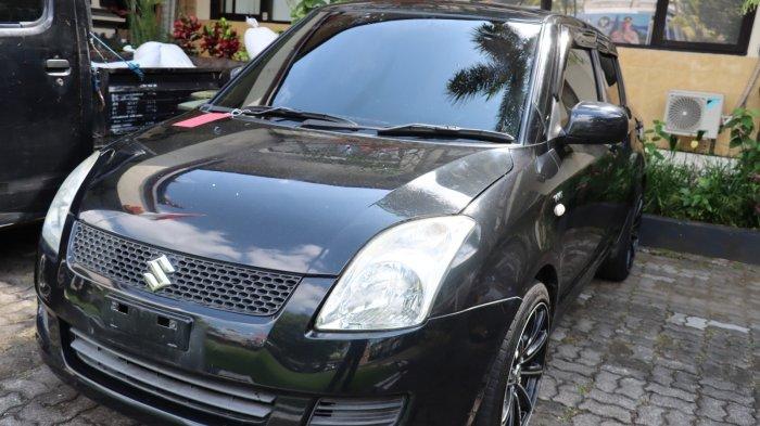 Barang bukti mobil curian yang berhasil dicolong oleh Raju.
