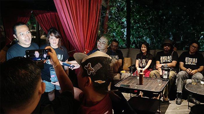 KRISIS IKLIM - Sebanyak 15 musisi yang tergabung dalam IKLIM menggelar jumpa pers di Ubud, Gianyar, Bali, Kamis (4/7) malam. Mereka mengkampanyekan gerakan konservasi iklim.