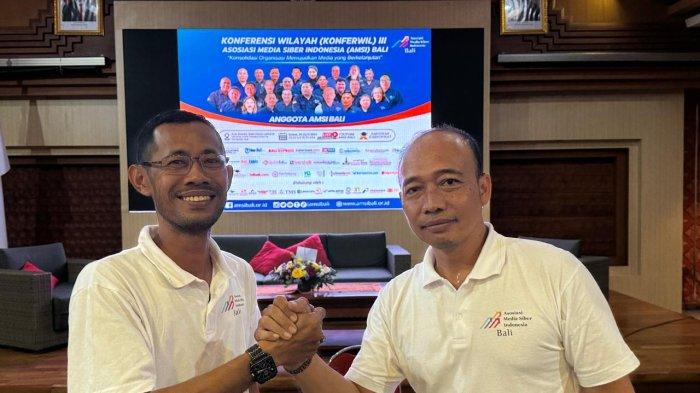  Ketut Adi Sutrisna (Centong) dan Adi Setiawan, resmi terpilih sebagai Ketua dan Sekretaris Asosiasi Media Siber Indonesia (AMSI) Bali.

Pada Konferensi Wilayah (Konferwil) III AMSI Bali, Selasa 30 April 2024, di Gedung Graha Sewaka Dharma, Denpasar.