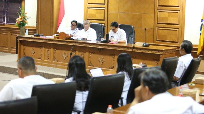 Pelaksanaan rapat Banggar bersama TAPD Badung pada Rabu 20 September 2023.